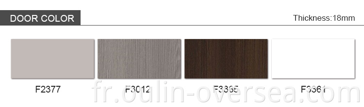 Modern wood grain and lacquer combination kitchen cabinet